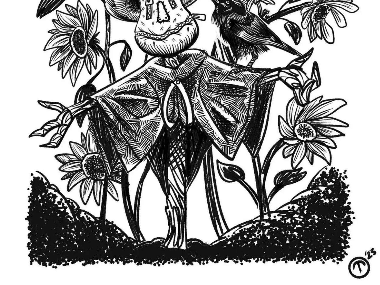 Scarecrow in the Sunflowers thumbnail